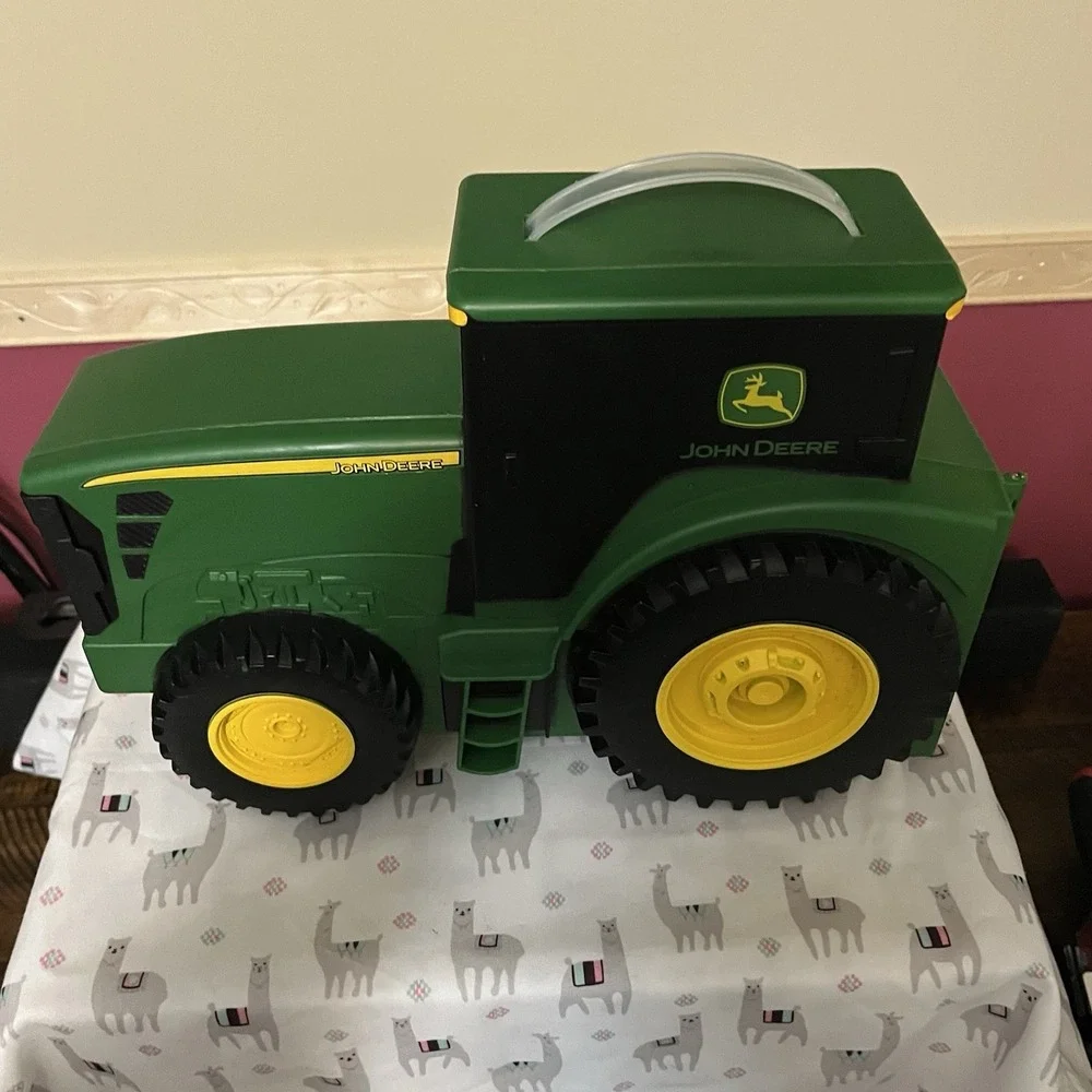 ERTL Tomy‎ John Deere Tractor You Carry Storage Carrying Case Green 13.5